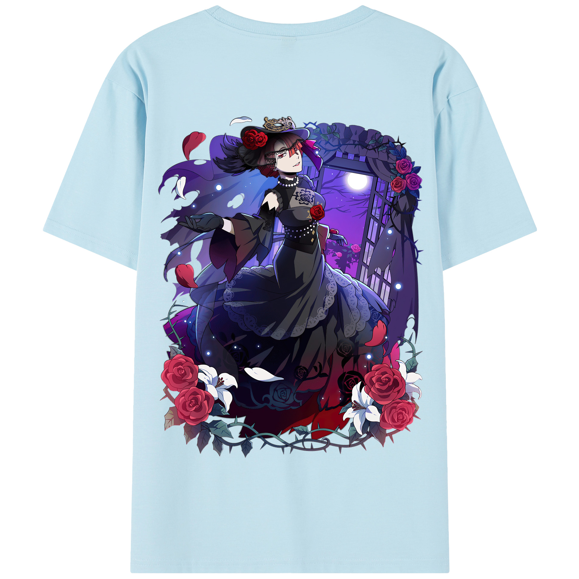 （画像用） 文豪ストレイドッグス Bungo Stray Dogs 綿100％半袖Tシャツ（背面プリント）